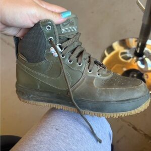 Nike Olive Green High Tops
